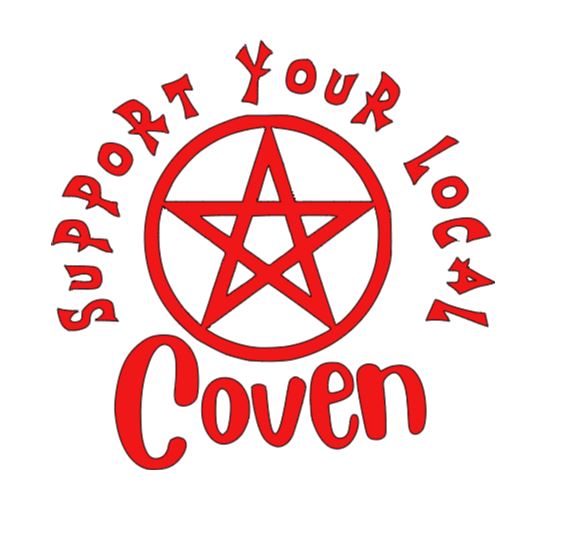 Support Local Coven Witch Vinyl Decal Sticker Halloween Horror Metaphysical
