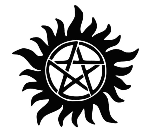 Supernatural Anti Possession Symbol Vinyl Decal Sticker Halloween Horror Metaphysical
