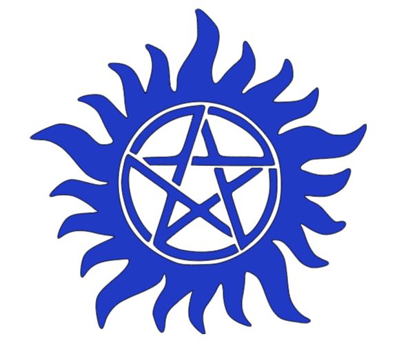 Supernatural Anti Possession Symbol Vinyl Decal Sticker Halloween Horror Metaphysical
