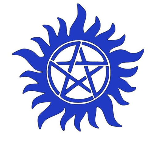 Supernatural Anti Possession Symbol Vinyl Decal Sticker Halloween Horror Metaphysical