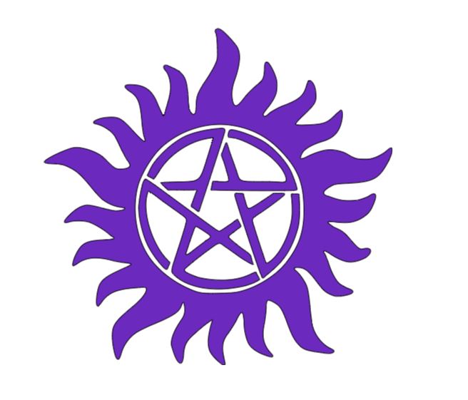 Supernatural Anti Possession Symbol Vinyl Decal Sticker Halloween Horror Metaphysical