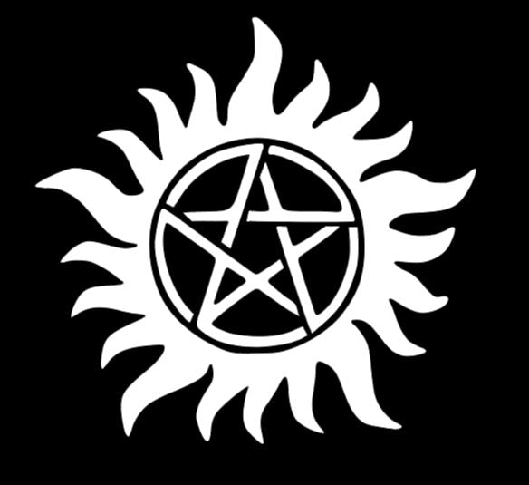 Supernatural Anti Possession Symbol Vinyl Decal Sticker Halloween Horror Metaphysical