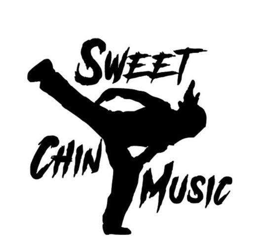 Sweet Chin Music Shawn Michaels Vinyl Decal Sticker Halloween Horror Wrestling