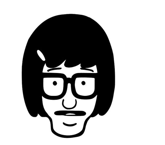Tina Bob's Burgers Vinyl Decal Sticker Halloween Horror