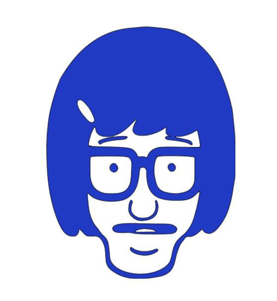 Tina Bob's Burgers Vinyl Decal Sticker Halloween Horror