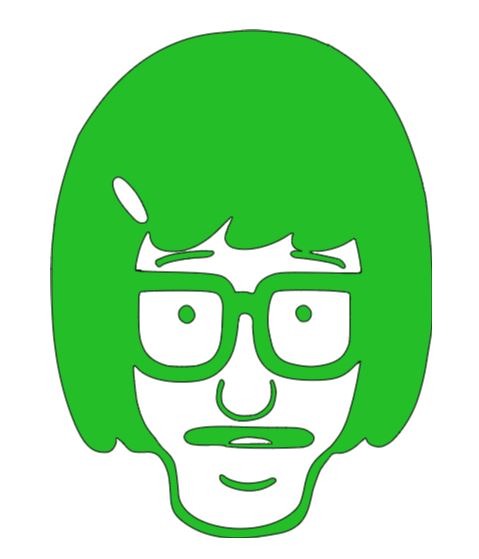 Tina Bob's Burgers Vinyl Decal Sticker Halloween Horror