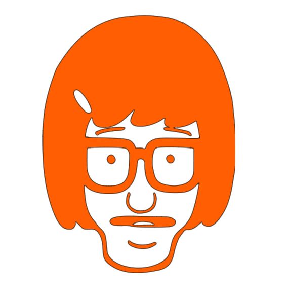 Tina Bob's Burgers Vinyl Decal Sticker Halloween Horror