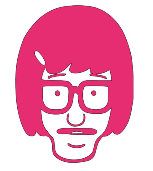Tina Bob's Burgers Vinyl Decal Sticker Halloween Horror
