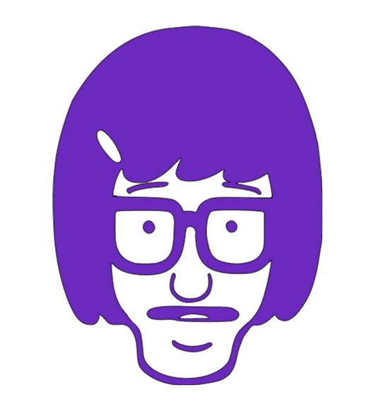 Tina Bob's Burgers Vinyl Decal Sticker Halloween Horror