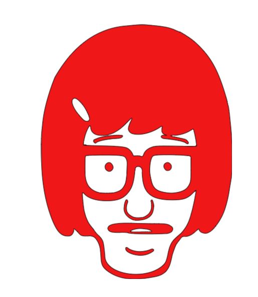 Tina Bob's Burgers Vinyl Decal Sticker Halloween Horror
