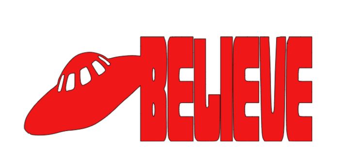 UFO Believe Alien Vinyl Decal Sticker Halloween Horror Metaphysical