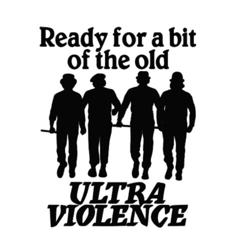 Clockwork Orange Droogs Ultra Violence Vinyl Decal Sticker Halloween Horror Metaphysical