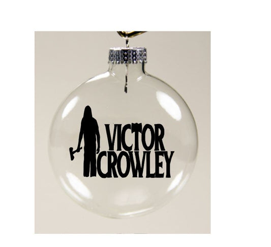 Victor Crowley Hatchet Clear Christmas Ornament Shatterproof Horror Halloween