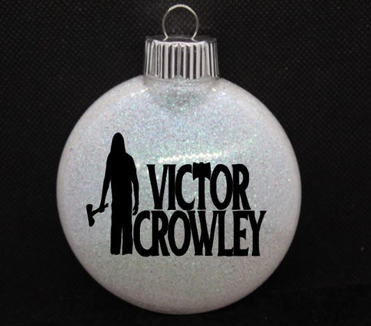 Victor Crowley Hatchet Glitter Christmas Ornament Shatterproof Horror Halloween