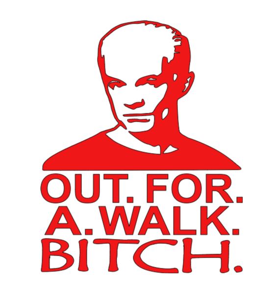 Spike Walk Bitch Buffy Vinyl Decal Sticker Halloween Horror Metaphysical