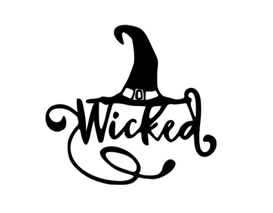 Wicked Witch Vinyl Decal Sticker Halloween Horror Metaphysical