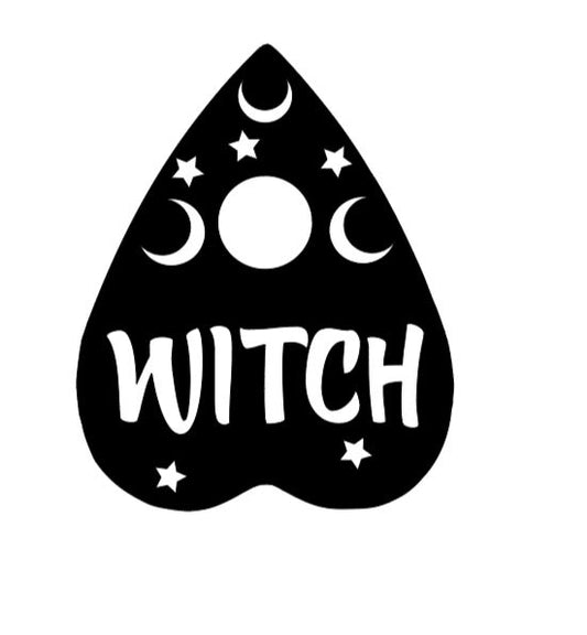 Witch Planchette Vinyl Decal Sticker Halloween Horror Metaphysical