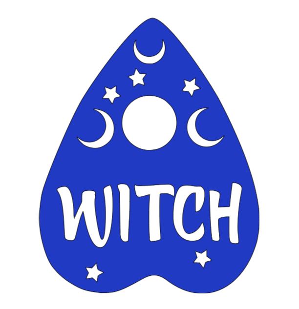 Witch Planchette Vinyl Decal Sticker Halloween Horror Metaphysical