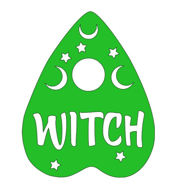 Witch Planchette Vinyl Decal Sticker Halloween Horror Metaphysical