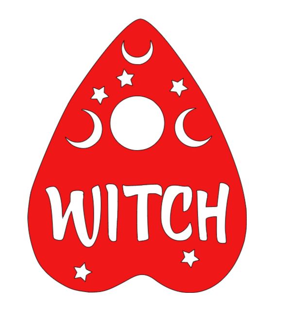 Witch Planchette Vinyl Decal Sticker Halloween Horror Metaphysical