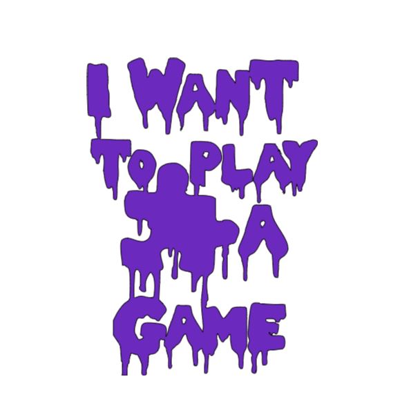 Saw I Want to Play a Game Vinyl Decal Sticker Halloween Horror Metaphysical