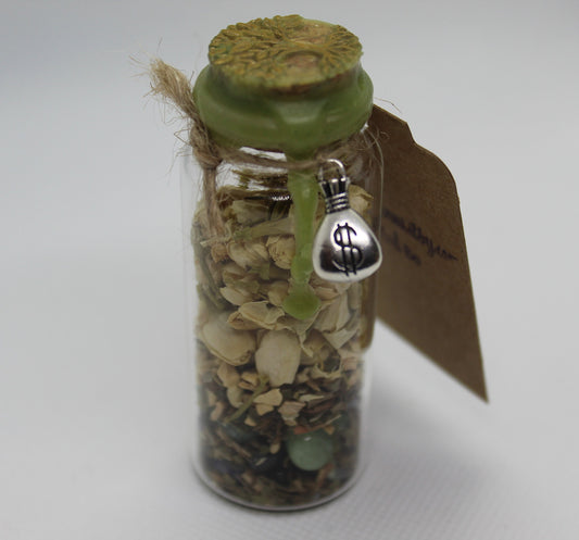 Get That Green Money Wealth Spell Jar Witch Witchy Witchcraft Wicca Wiccan Pagan Metaphysical